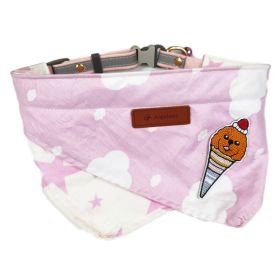 British Cute Pet Saliva Towel (Option: Pink-2XL)