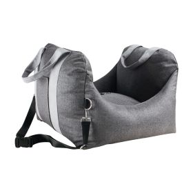 Detachable And Washable Portable Car Seat Four Seasons Pet Carrier (Option: Grey-52x52x44cm)