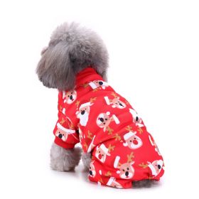 Pet Clothes Creative Halloween Christmas Dog Clothes (Option: SZD41 Elk-L)