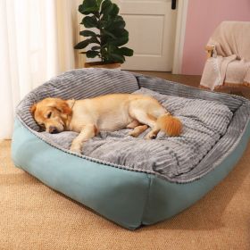 Winter Warm Removable Washable Medium Dog Kennel (Option: Light Green-S)