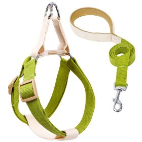 Color Pet Drawstring Leash Vest-style Dog Leash (Option: 7style-S)