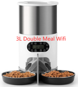 Automatic chqiue pet feeder (Option: 3L Double Meal Wifi-AU)