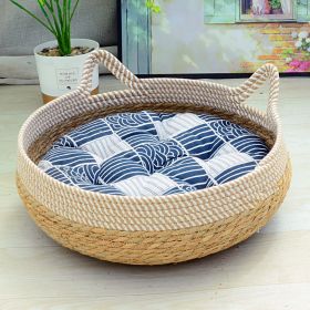 Cat Nest Summer Cool Rattan Cat Scratch Board (Option: 02-S)