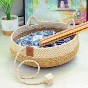 Cat Nest Summer Cool Rattan Cat Scratch Board (Option: 08-S)