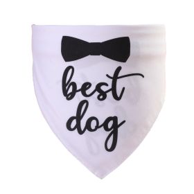 Double-layer Wedding Season Pet Saliva Towel (Option: White Best)