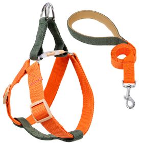 Color Pet Drawstring Leash Vest-style Dog Leash (Option: 1style-S)