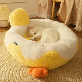 All Season All-purpose Warm Pet Products Cat Bed (Color: Yellow)