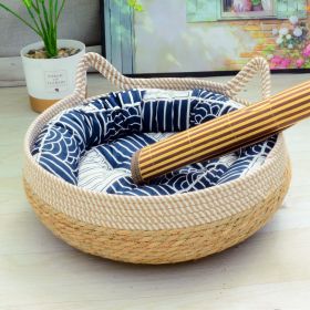 Cat Nest Summer Cool Rattan Cat Scratch Board (Option: 05-S)