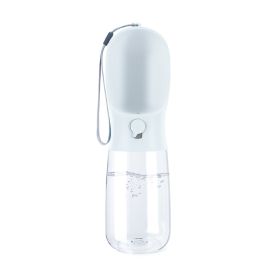 Large Capacity Outdoor Portable Travel Pet Water Bottle (Option: White-550ml)