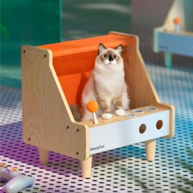 All Season All-in-one Semi Enclosed Large Space Cat Scratch Nest (Color: Orange)