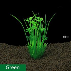 Fish Tank Decoration Simulation Water Plant Aquarium Landscaping Plastic (Option: Green-1pcs)