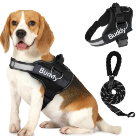 Pet Clothing Dog Couple Chest Strap Rope (Option: Black-S)