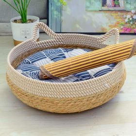 Cat Nest Summer Cool Rattan Cat Scratch Board (Option: 04-S)