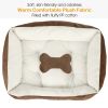 Pet Dog Bed Soft Warm Fleece Puppy Cat Bed Dog Cozy Nest Sofa Bed Cushion Mat S Size