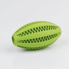 Dog Toy Pet Chewing Molars Teeth Cleaning Olive Watermelon Ball Puzzle Toy (Option: Green-9CM)