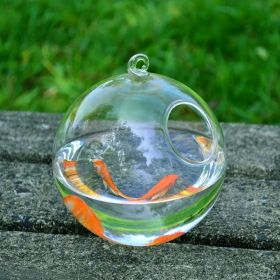 Hanging Glass Vase Fish Tank (Option: Glass ball)