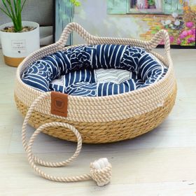 Cat Nest Summer Cool Rattan Cat Scratch Board (Option: 07-M)