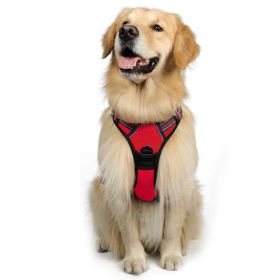 Dog Hand Holding Rope Reflective Vest (Option: Red-M)