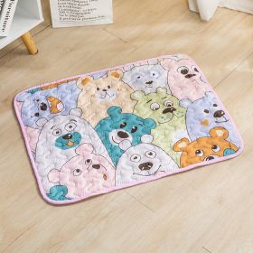 Dog Mat For Sleep Cotton Non-slip (Option: Pet Non Slip Mat Big Bear-70cmx50cm)