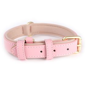 Lychee Pattern Dog Collar Diving Cotton Anti-strangulation (Option: Pink-L)