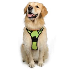 Dog Hand Holding Rope Reflective Vest (Option: Green-XL)